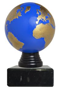M420.501M Globus - Sieger 3D-Pokalfigur inkl. Beschriftung | 13,3 cm