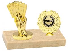 M654.018 Skat - Poker Pokal inkl. Beschriftung | 10 x 12,5 cm