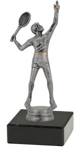 M34604 Tennis (Herren) Pokal-Figur mit Marmorsockel inkl. Beschriftung | 17,5 cm
