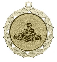 DI7003.317 Kart Medaille Ettlingen 70 mm Ø inkl. Band / Kordel | montiert
