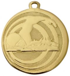 ME.094.SM Schwimmer Medaille 32 mm Ø inkl. Band / Kordel | unmontiert