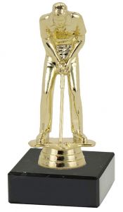 M342261 Golf - Herren Pokal-Figur mit Marmorsockel inkl. Beschriftung | 15,1 cm