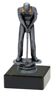M34226 Golf - Herren Pokal-Figur mit Marmorsockel inkl.  Gravur | 15,1 cm