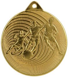 C3070.SM Fußball Medaille 70 mm Ø inkl. Band / Kordel | unmontiert
