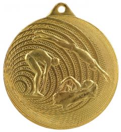 C3074.SM Schwimm - Schwimmer Medaille 70 mm Ø inkl. Band / Kordel | unmontiert