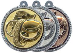 SME.012 Motorsport Medaillen 56 mm Ø inkl. Band / Kordel | montiert