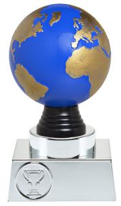 N30.02.501M Globus - Welt Pokale inkl. Emblem u. Beschriftung | 3 Größen
