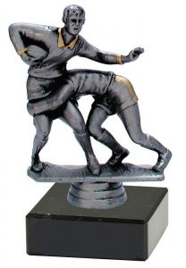 M34418 Rugby Pokal-Figur mit Marmorsockel inkl. Beschriftung | 13,9 cm