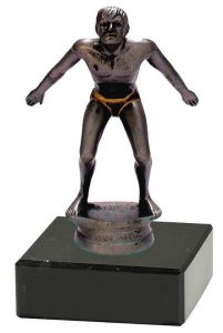 M34456 Schwimmer - Herren  Pokal-Figur mit Marmorsockel inkl. Beschriftung | 12,7 cm