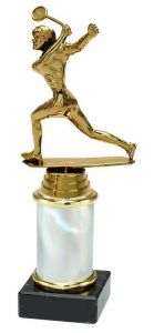 9.02.34438 Squash - Damen Pokal Trophäe inkl. Beschriftung | 19,9 cm