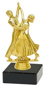 M34554 Tanz - Tanzsport Pokal-Figur mit Marmorsockel inkl. Beschriftung | 17,2 cm