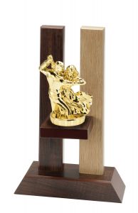 H330.039 Tanzsport Holz-Pokal inkl. Beschriftung | 3 Größen