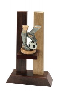 H330FX037 Fussball Holz-Pokal inkl. Beschriftung | 3 Größen