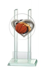 140.FG2511 Basketball Glaspokal/trophäe inkl. Beschriftung | 3 Größen