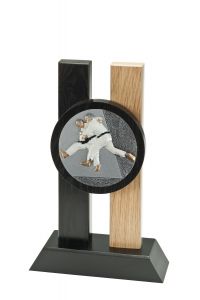 H340.03 Judo Holzpokal Holz-Pokal inkl. Beschriftung | 3 Größen