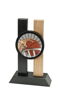 H340.23 Basketball Holz-Pokal inkl. Beschriftung | 3 Größen