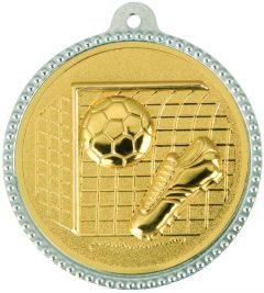 SME.008 Fussball Medaillen 56 mm Ø inkl. Band / Kordel | montiert