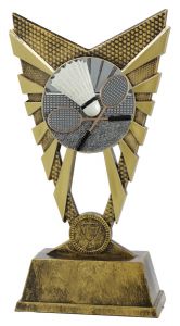 X840.014 Badminton Pokalsportpreis inkl. Beschriftung | 23,0 cm
