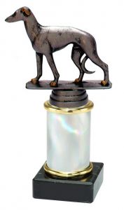 X9.02.34428 Windhund Pokal Trophäe inkl. Gravur | 17,2 cm