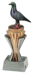 Beschriftung Brieftauben-Pokal Figur  in Multicolor Pokal in 3 Grössen inkl 
